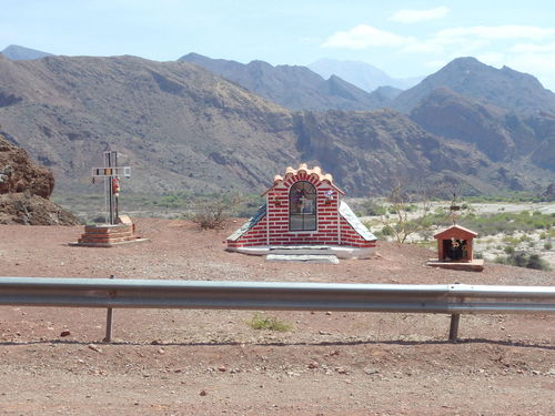 Some roadside shrines derive from a respect to nature's view (God's Creation).